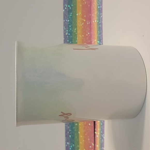 Glass "Hello Gorgeous" Make-up brush holder - Picture 2 of 7